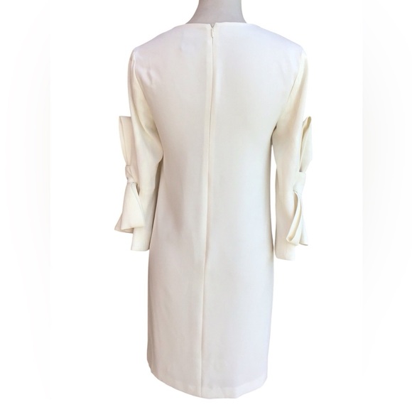 CeCe Women's Ivory Bow Sleeve Shift Dress - Picture 7 of 8